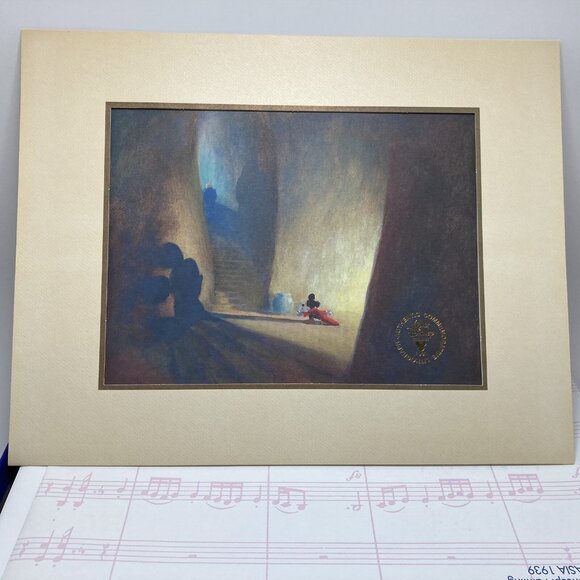 VHS Disney Masterpiece FANTASIA Deluxe  Box Set w/ Lithograph Vintage 1991 - Picture 10 of 16